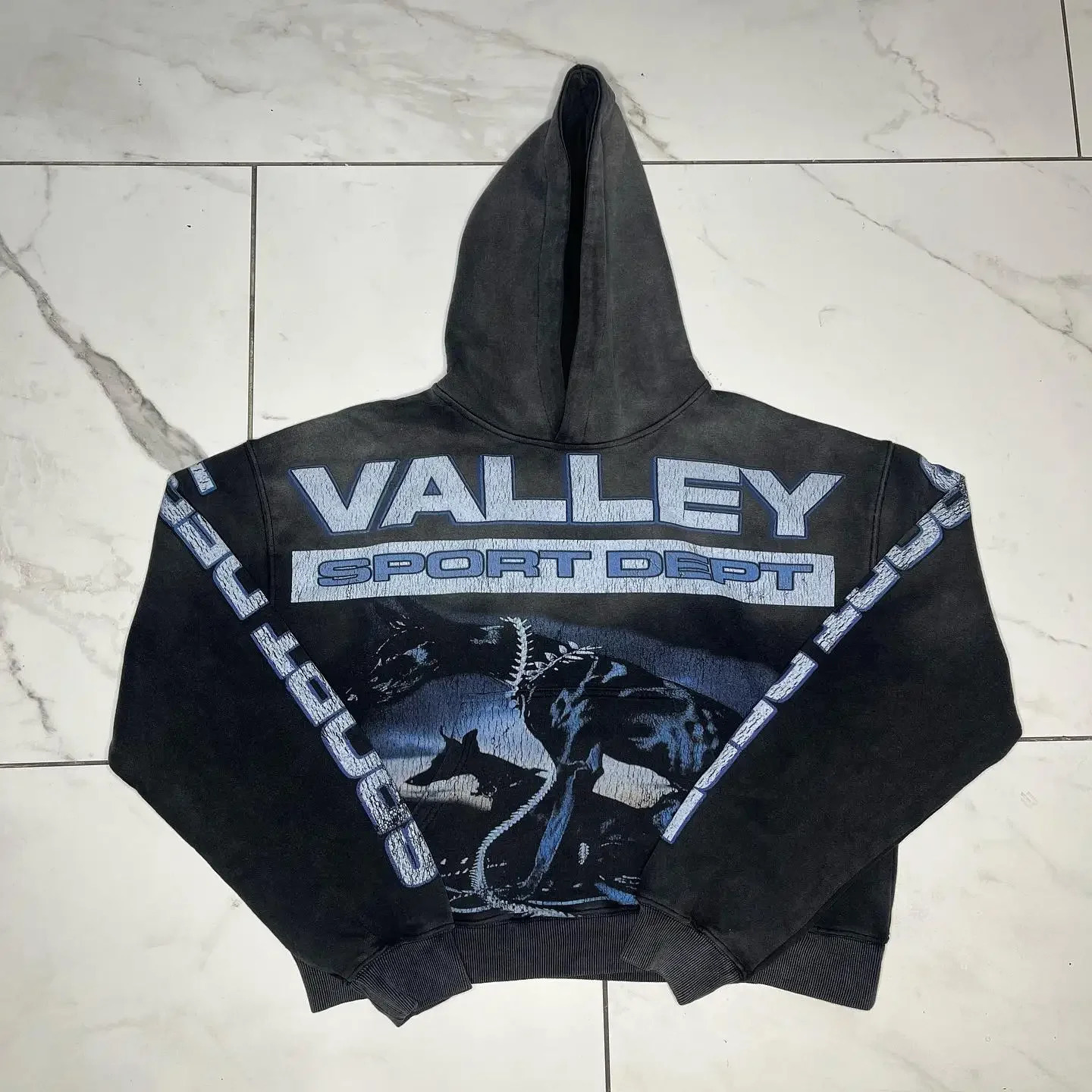 American Zipper Letter Pattern Printed Hoodie Y2K Street Sportswear Casual Retro Super Dalian Mens Wear 250904