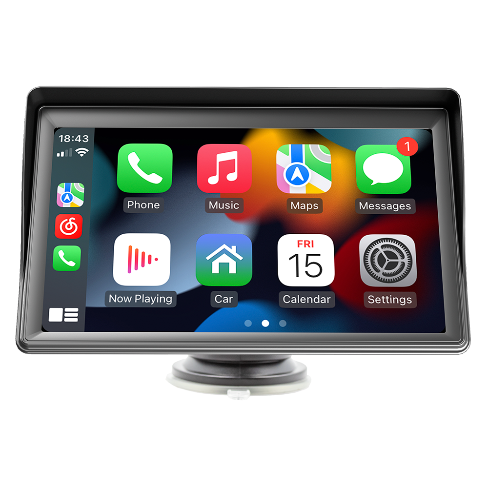 KOWANKIT 7 inch Wireless CarPlay Android Auto Touch Screen Plug & Play HD Car Monitor WiFi BT Airplay Universal Fit for 99.9% Cars
