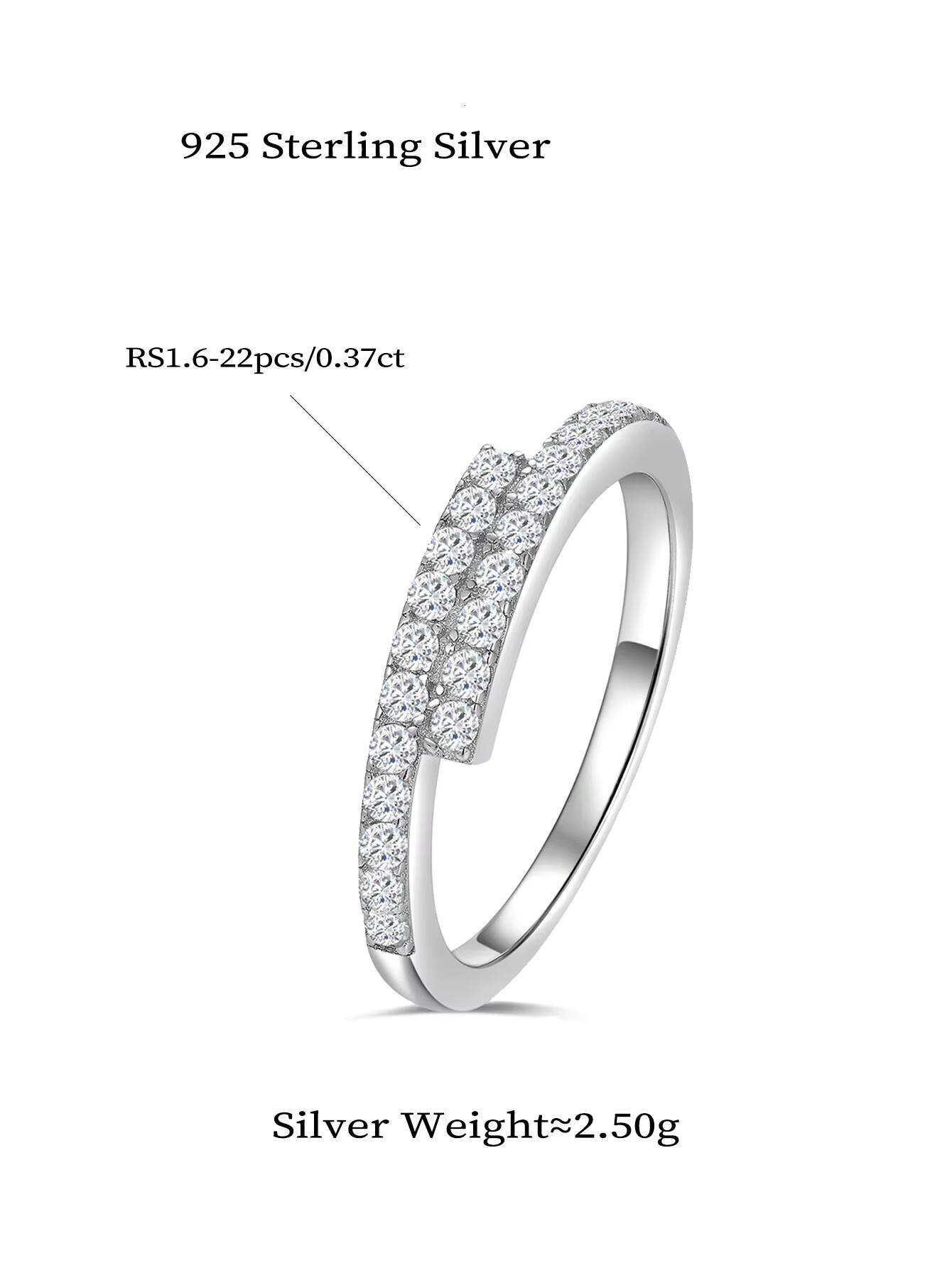 Wholesale D Color Lab Grown Diamond Ladies Ring Fine Jewelry 925 Sterling Silver Women Moissanite Finger Ring