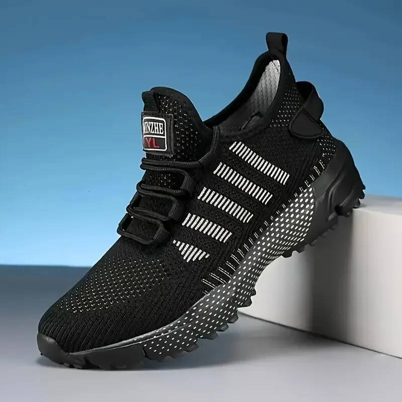 Shoes Men Breathable Mesh for Summer Youth Running Sports Leisure Flat Bottomed Fashionable Casual Lace Up Sneakers ddmysaturn