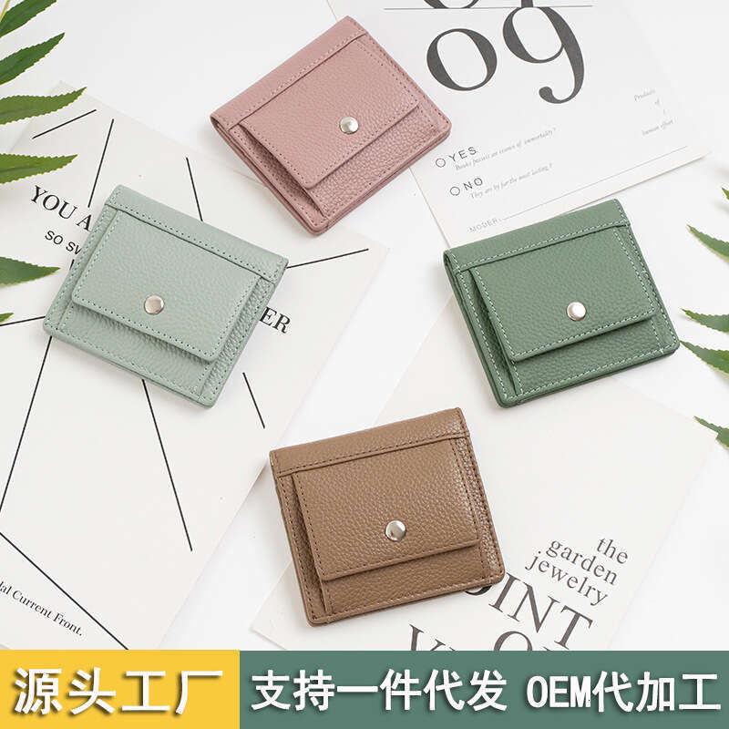 New Wallet Short Thin Card Holder Women's High-end Mini Simple Coin Purse designer wallet B5