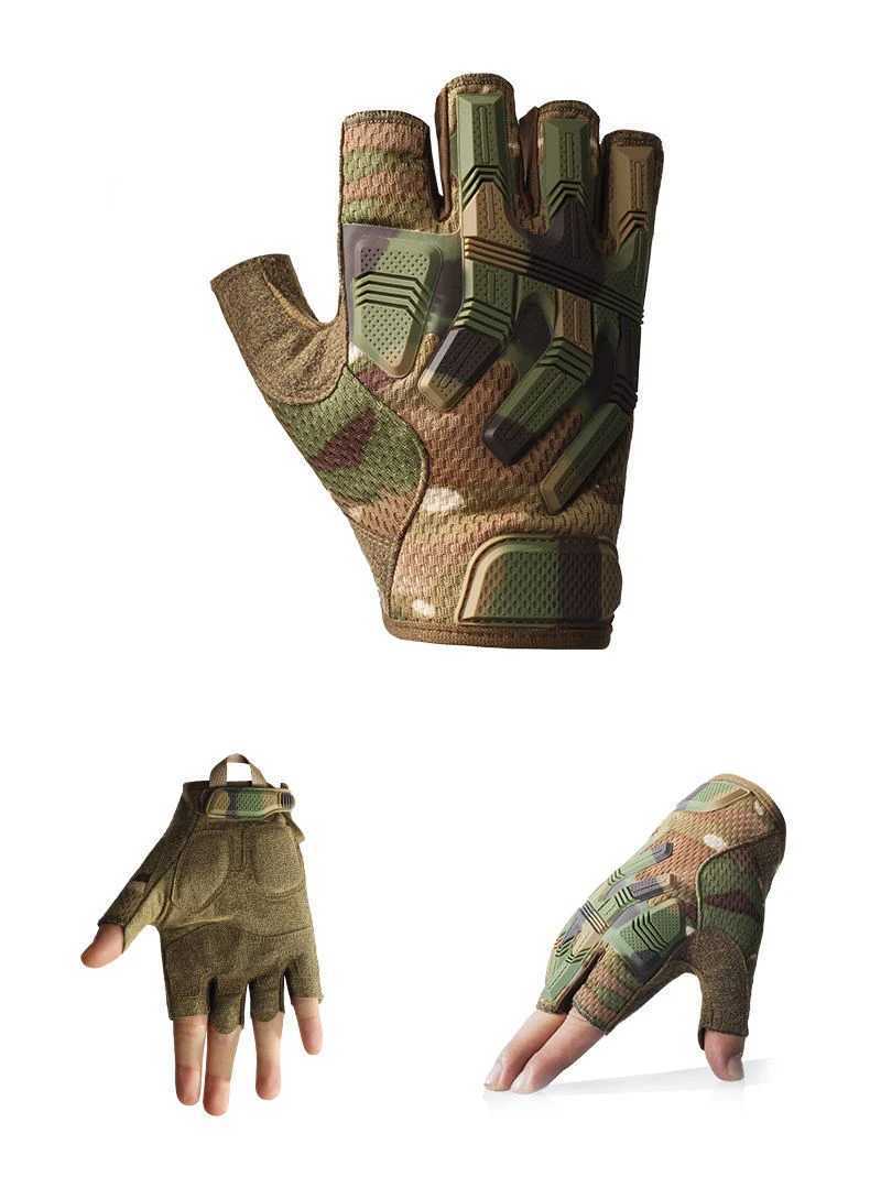 Special Forces Tactical Gloves Outdoor Mountain Climbing and Fitn Sports Half Finger Cycling Tactical Protection GlovesXJ250904