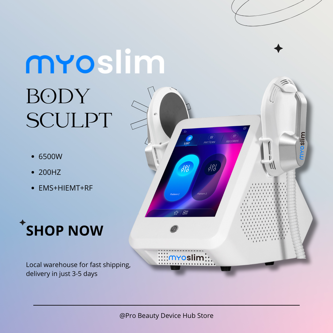 Myoslim EMS RF 6500W Electrical Muscle Stimulation Equipment Advanced Body Shaping and Non Surgical Slimming Machine