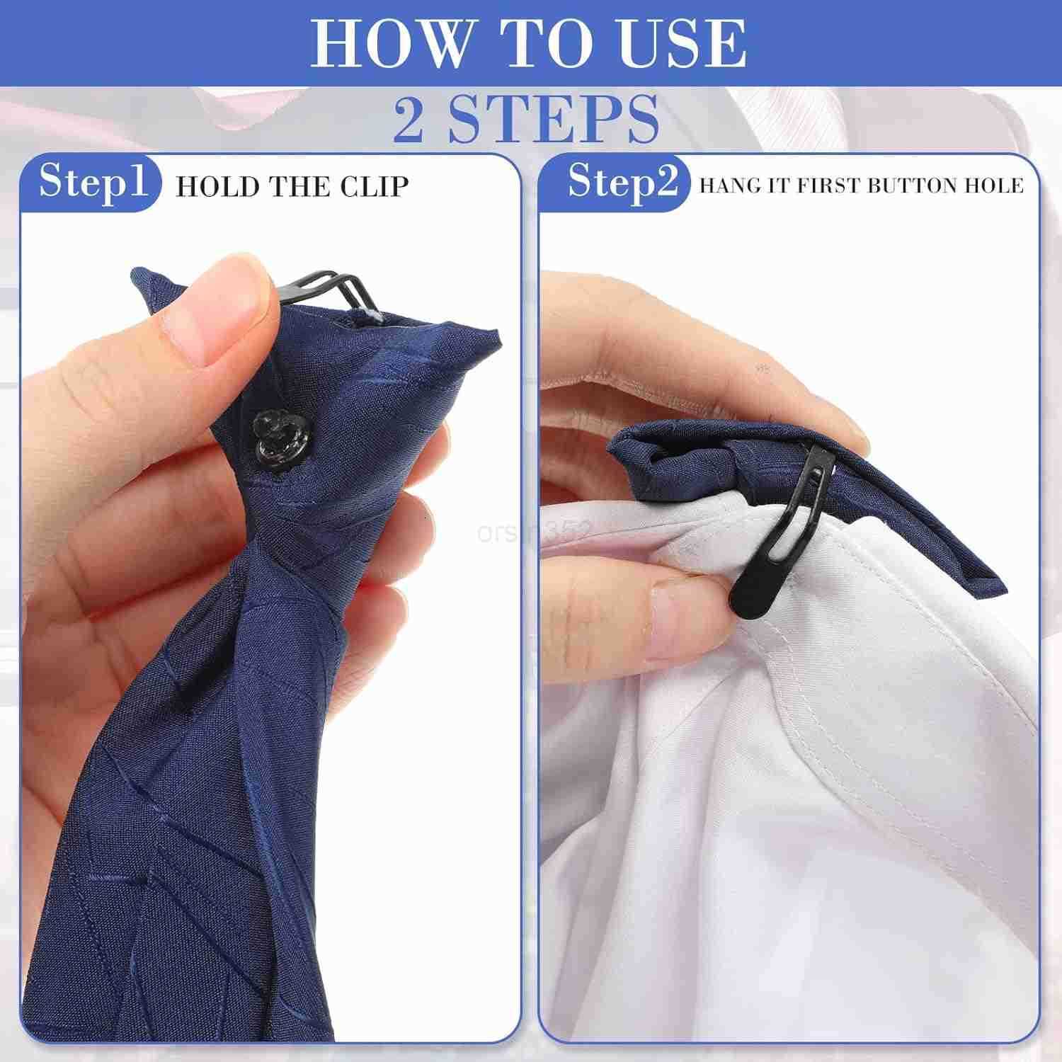 6 Pcs Clip on Tie for Men Clip on Easy Necktie Striped Solid Plaid Dots Mixed Lot Tie for Office School 20 Inch Modern StyleW250904