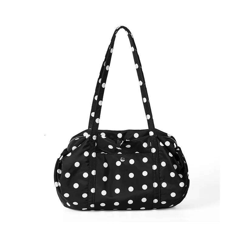Korean Polka Dot Design Women Tote Bags 2025 New Large Capacity Commuter Shoulder Bag Female Travel Handbagsluxury bag tote bag