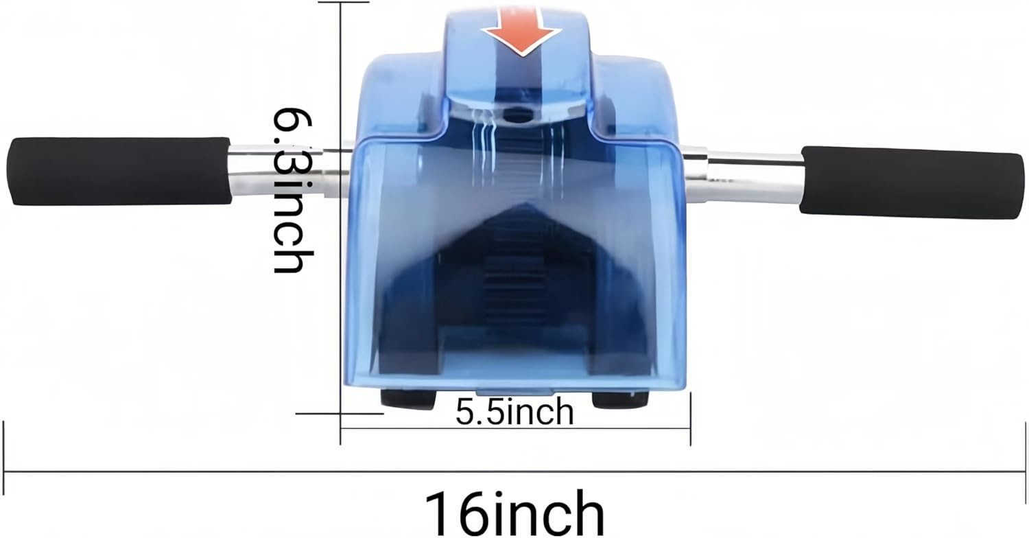 Ab Roller for Abs Workout Abdominal Exercise Rollers with 4 Wheels Muscle Exerciser for Women Men W250904