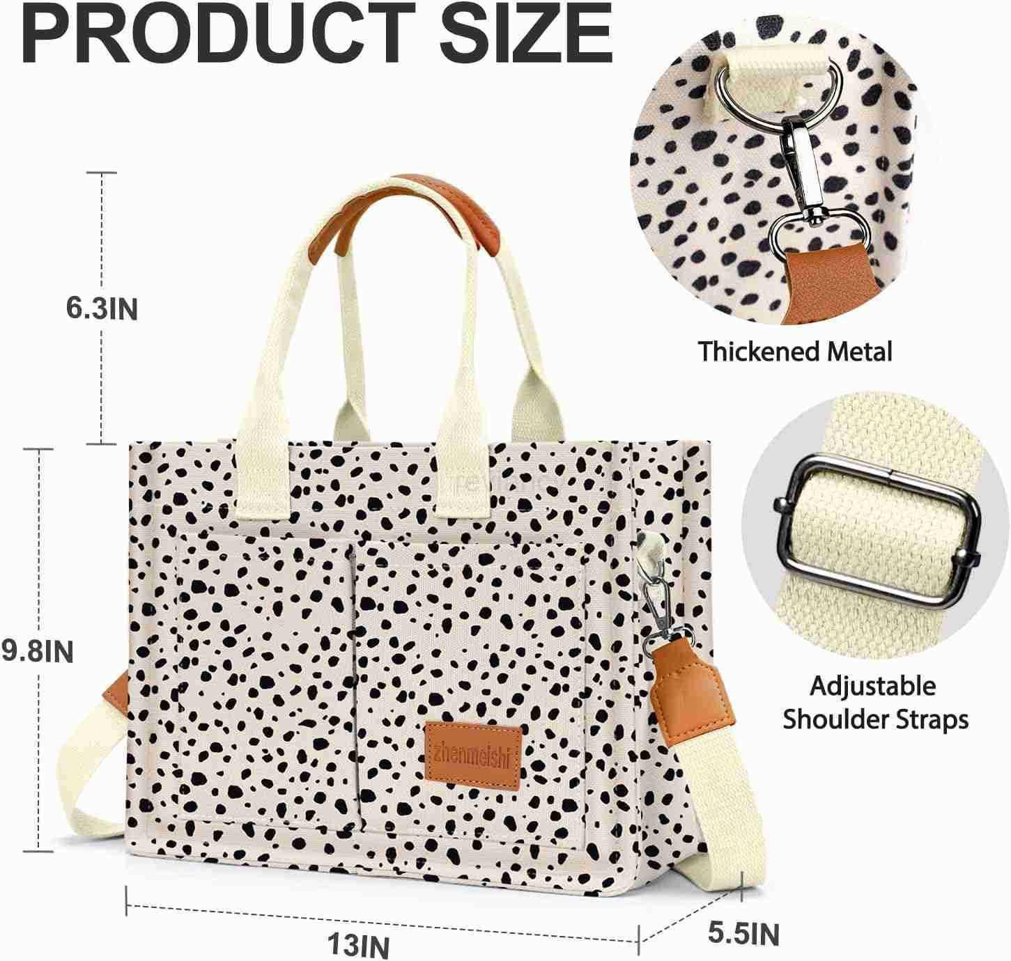 Bag for Women with Pockets Crossbody Bag Tote Shoulder Handbags Casual Work Bags Everything Tote BagW250904
