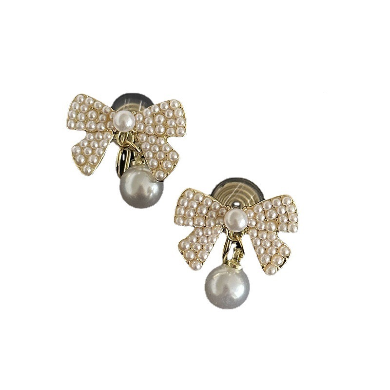 Mosquito Coil Ear Clips Non-pierced Women High-end Pearl Earrings French Style Ear Jewelry Wholesale Ins Designer Luxury Free Shipping Light Luxury Si