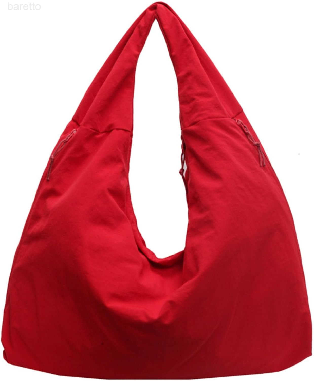 Tote Bag 2025 Nylon Solid Pleated Handbag Men Women Large Shoulder Travel Gym Casual Commute Weekend Vacation M250903