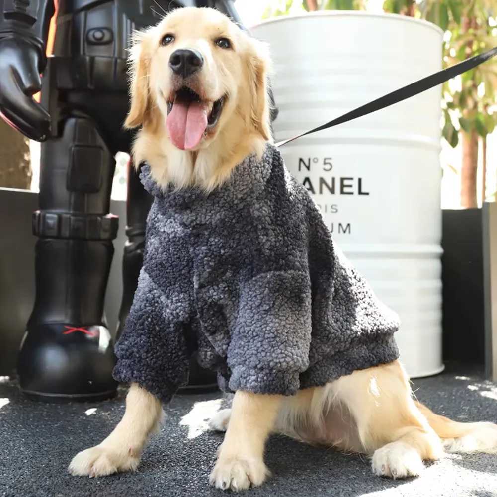 HOOPET 3XL7XL Winter Thick Big Dog Clothes Lambs Wool et for Medium Large Dogs Windproof Coat Pet Accessories W250904