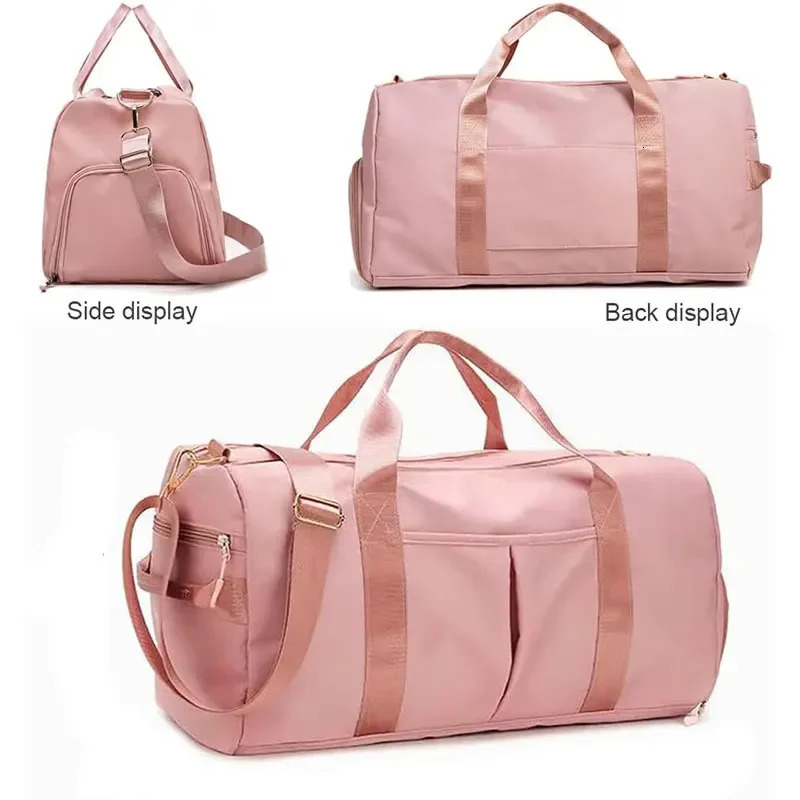 Travel Workout Fitness Sports Gym Bag Luggage with Wet Pocket Shoes Compartment Travel Yoga Sports Gym Duffel Bag for Men Women 250903