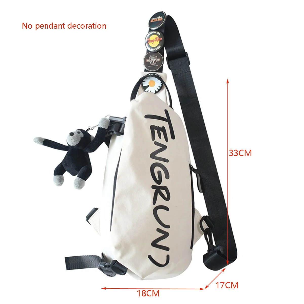 Mens and Womens Trendy Fashion Waterproof Chest Bag Sports Student Waist Bag Lightweight Couples Shoulder Bag 250903