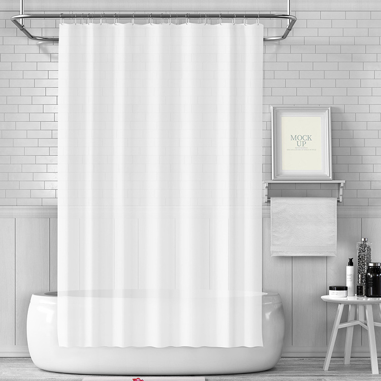 YL-37099 High-precision Customized 3D Curtain Printing Finished Landscape Wave Curtain Blackout Curtain