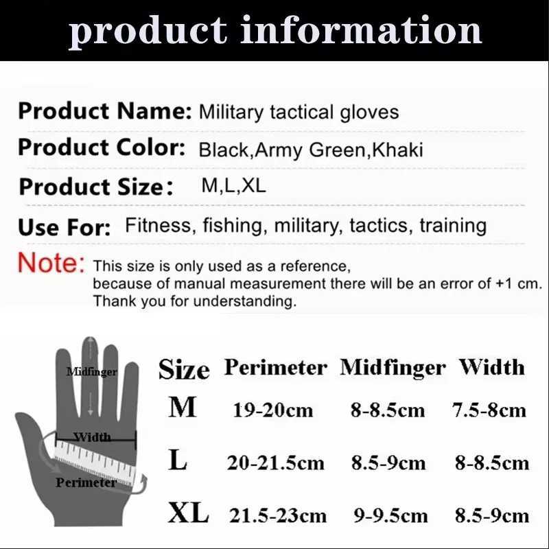 Outdoor Fingerss Gloves Hard Knuck Paintball Airsoft Hunting Combat Riding Hiking Half Finger GlovesXJ250904