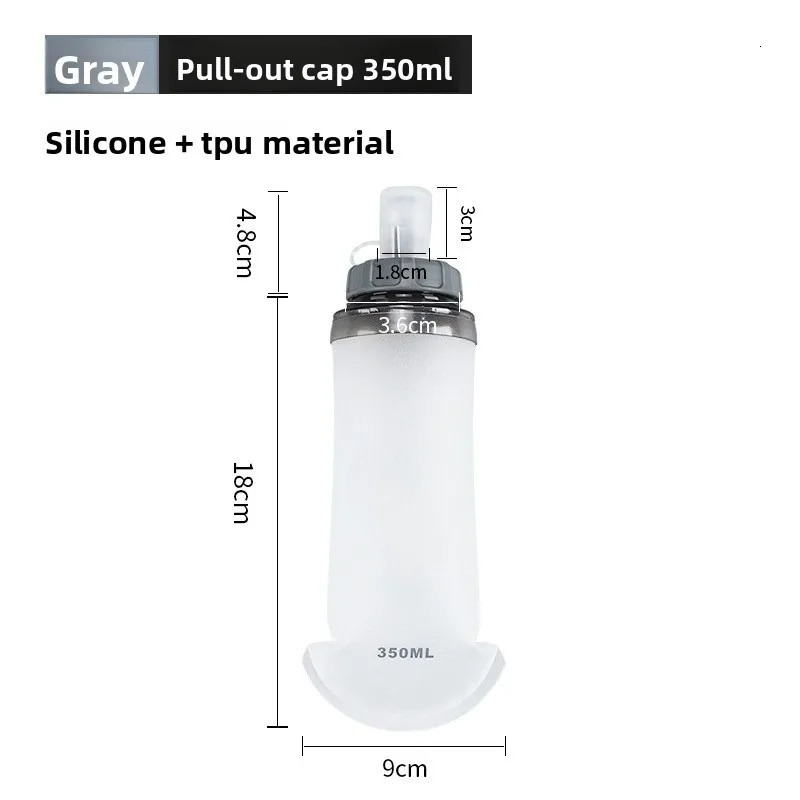 TPU sports bottle foldable soft bag outdoor running mountain climbing marathon pocket portable water cu Z260202