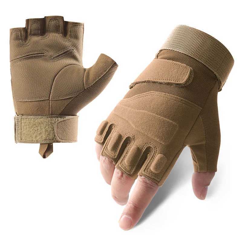 Half Finger Tactical Gloves Protective Antislip Durab Breathab for Outdoor Cycling Hiking Military Training Sports MenXJ250904