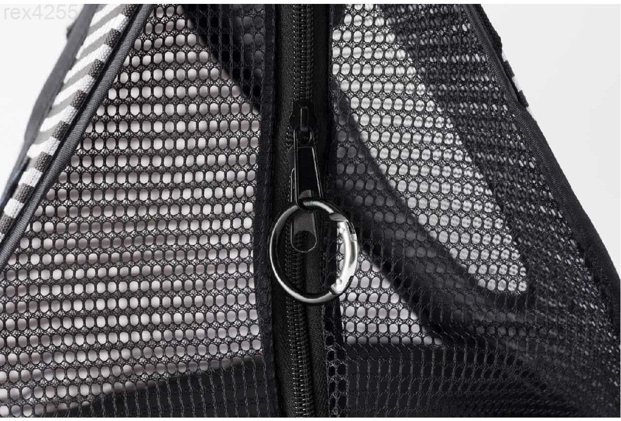 Cat Travel Carrier Collapsible Gray White for 2 Cats for Indoor Cats Small Medium Large CatsBlackW250904