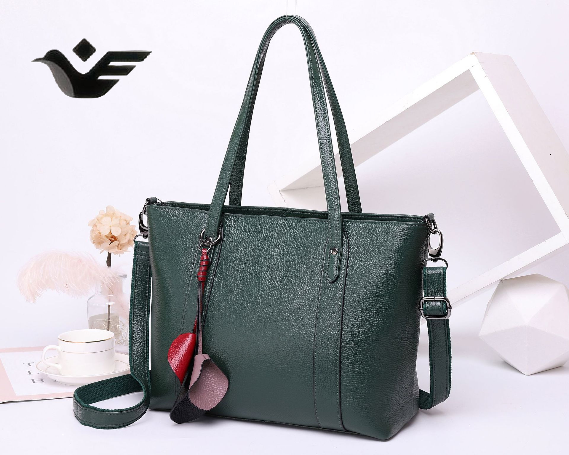 Feiyan Free Shipping New Designer Bag Luxury Shopping Bag Top Layer Cowhide Fashion Women's Bag Tote Handbag Crossbody Genuine Leather Large Capa