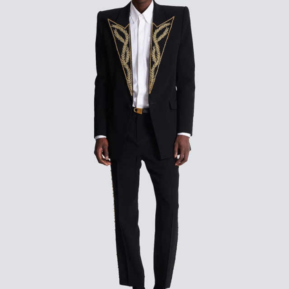 Modern Men Suits Slim Suits 2 Pieces Blazer Pants Peaked Lapel Office Wear Formal Business Party Blazer Customized