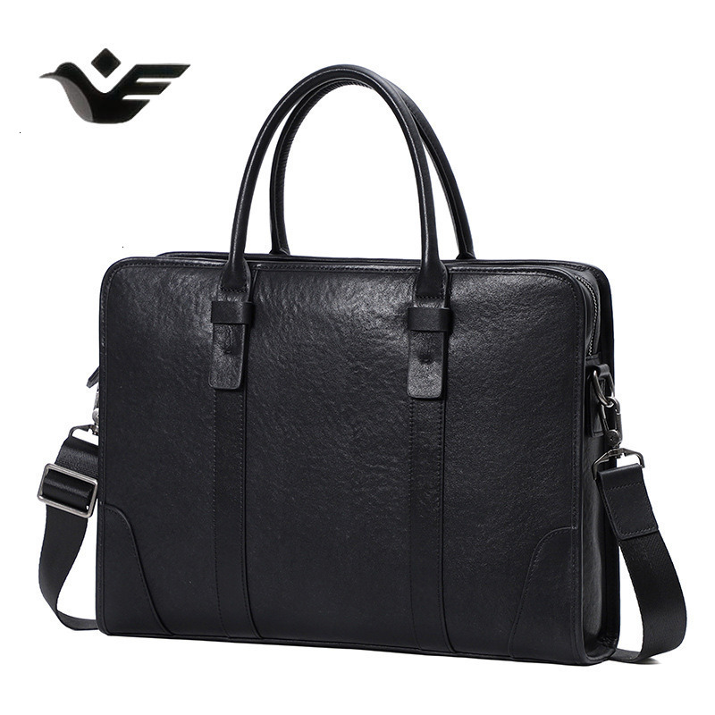 Feiyan Free Shipping New Designer Bag Luxury Shopping Bag Genuine Leather Handbag Top Layer Cowhide Men's Single Shoulder Bag Fashion Briefcase L