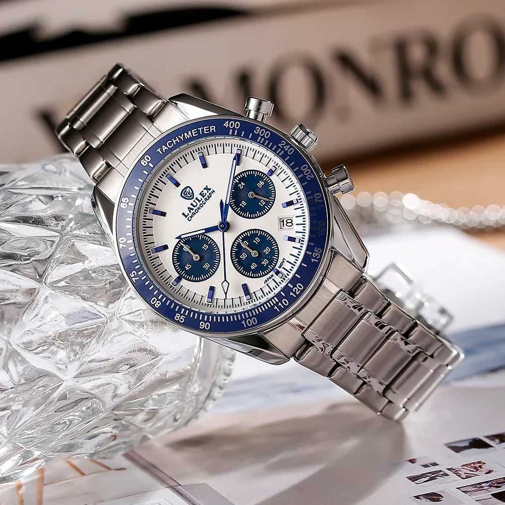 2024 LAEX luxury top AAA mtifunction chronograph 30M waterresistant fashion business stainless steel quartz watch X250904