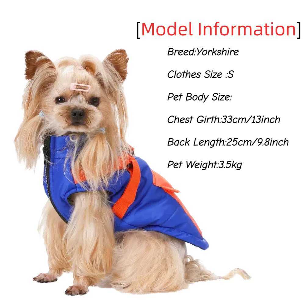 Warm Winter Dog Clothes with Harness Waterproof Puppy Vest Coat for Small Medium Dogs Pets Yorkshire Chihuahua Bulldog Costumes W250904