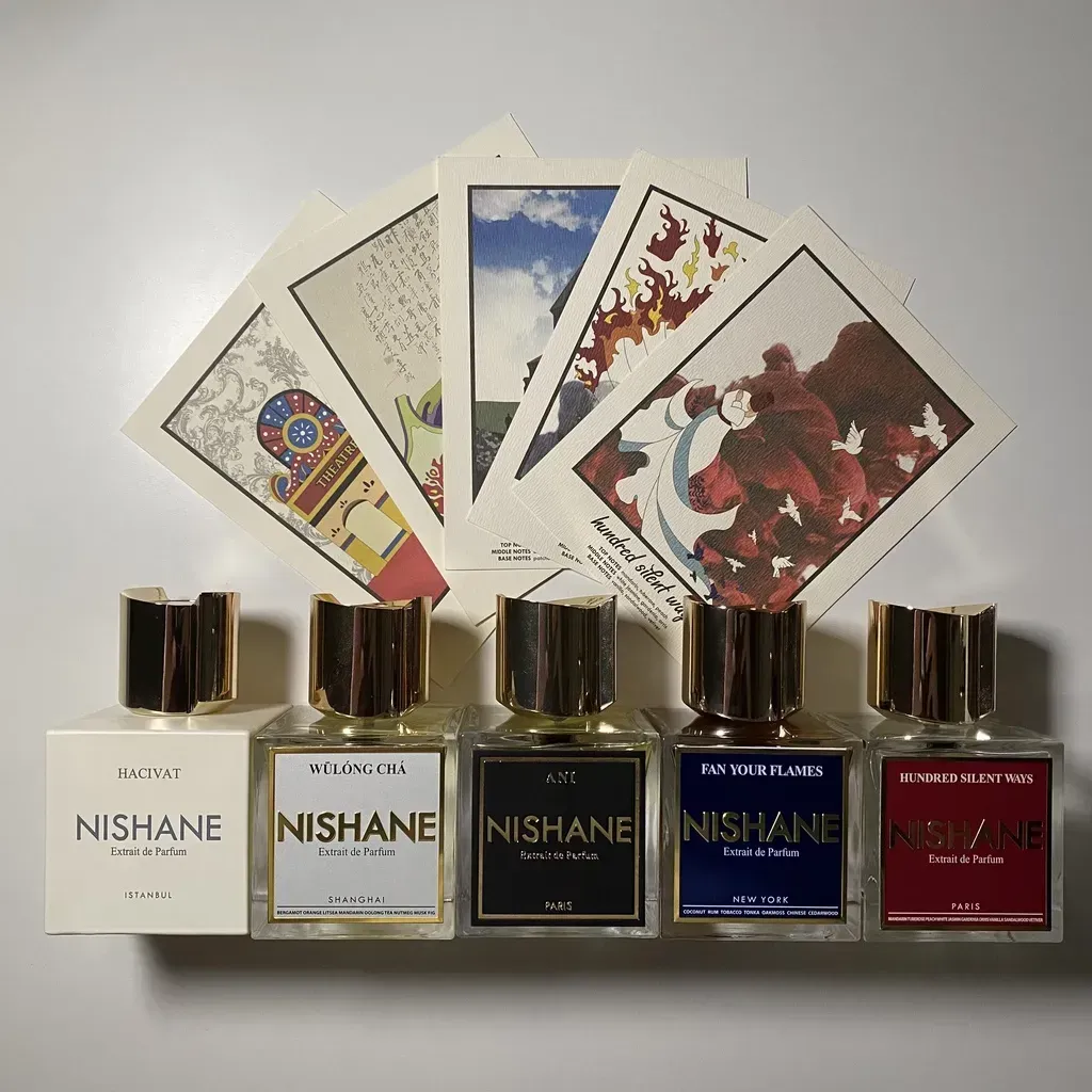 Nishane Perfume 100ml ANI Hacivat Fan Your Flames Fragrance Man Women Extrait De Parfum Long Lasting Smell Brand Unisex Neutral Cologne Spray