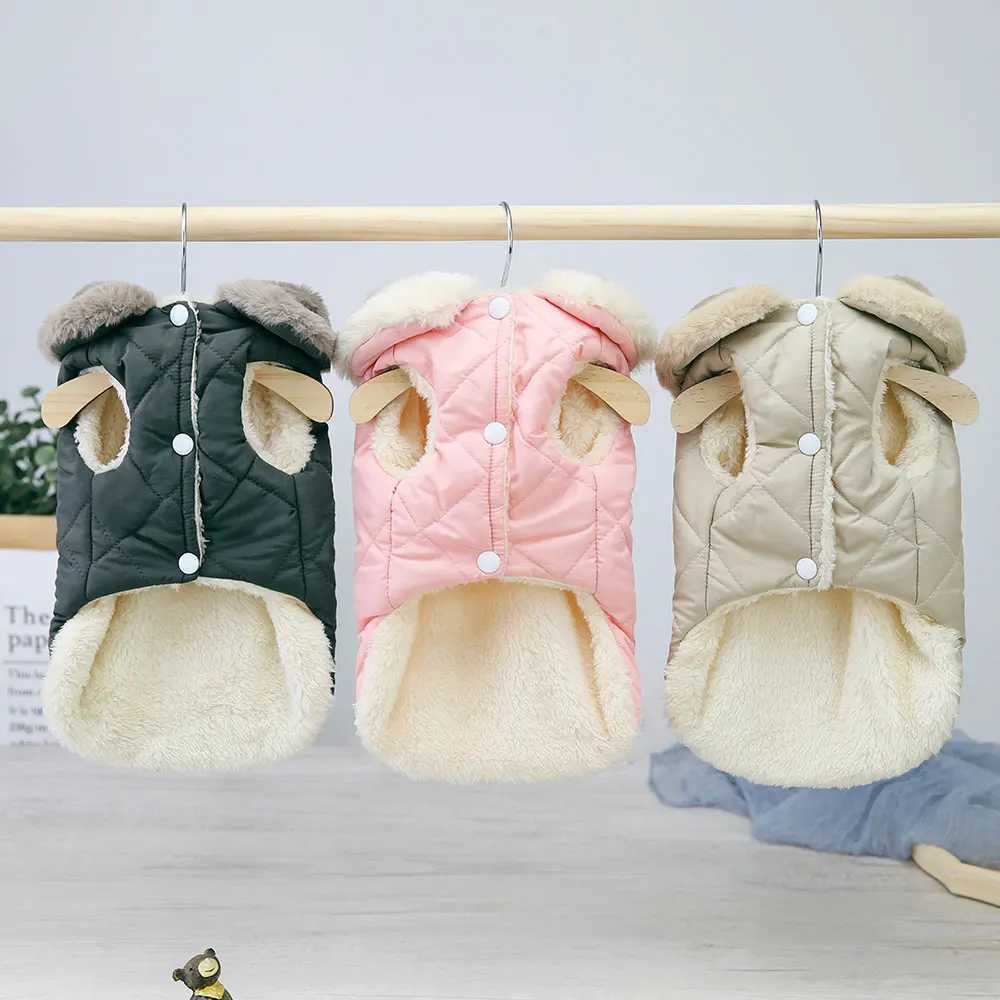 Winter Warm Pet Dog et Clothes Pink Cute Small Medium Dogs Clothing Pet Puppy Cat Outfits French Bulldog Coat Vest Chihuahua W250904