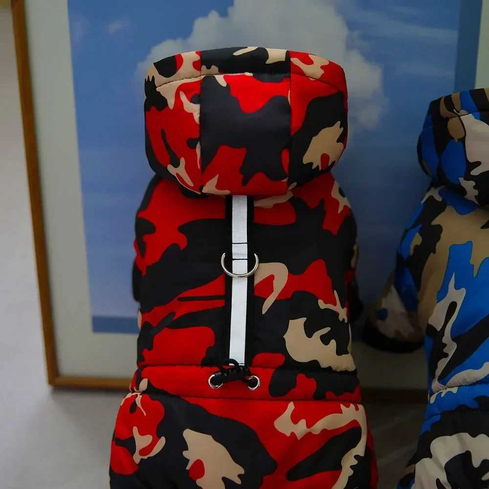 Thicken Warm Dog Coat 4 Legs Camouflage Winter Pet Clothes for Maltese Yorkies Snowsuit Small Dogs Cat ets Bulldog Onesies W250904