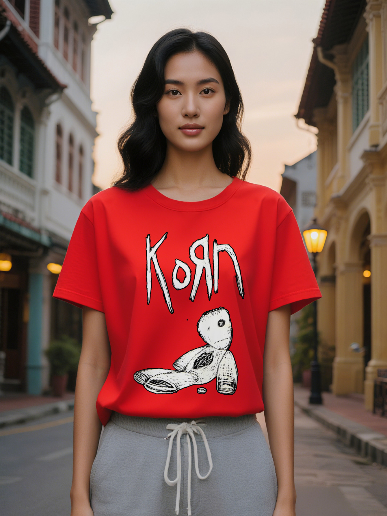 Large XL Casual Round Neck T-Shirt Print Design Top A Gift For Lady Plus Size c7c75