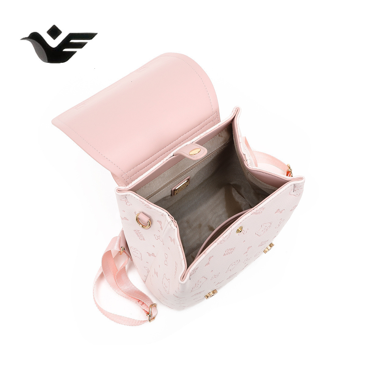 Feiyan Free Shipping New Designer Bag Luxury Shopping Bag Printed Backpack For Women New Trendy Fashionable Handheld Crossbody Bag Small Cute Lightwei