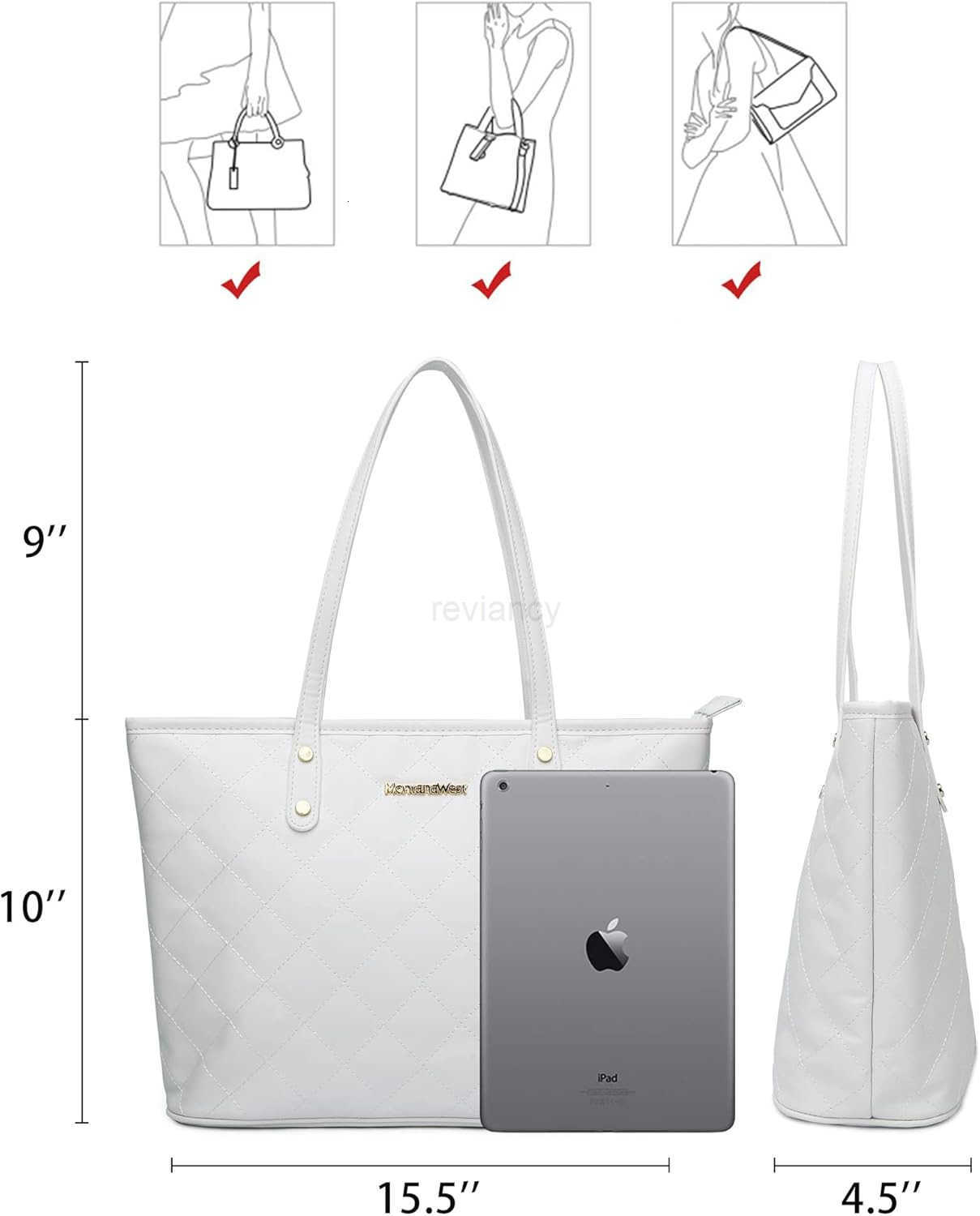 Tote BagsReusable Womens Soft Faux Leather Tote Shoulder Bag from Big Capacity Tassel HandbagW250904