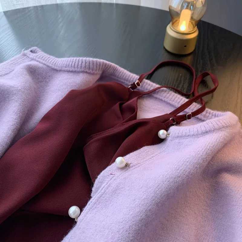 Solid Cardigan Sweater Fall Women Clothing Korean Fashion Oneck Long Sleeve Top Single Breasted Sweet Knitted Mujer Outerwear M250904