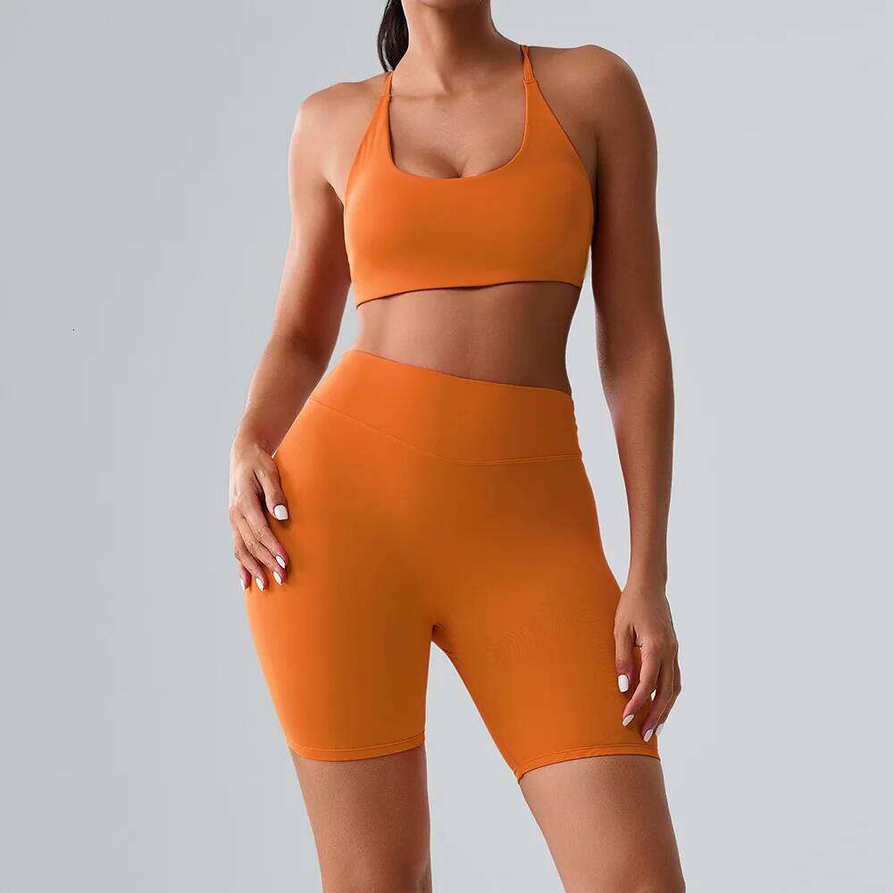 New Yoga Sets 2 Pieces Women's Tracksuit Fiess Suit Workout Set Sports Bra High Waist Leggings Gym Sportswear Woman
