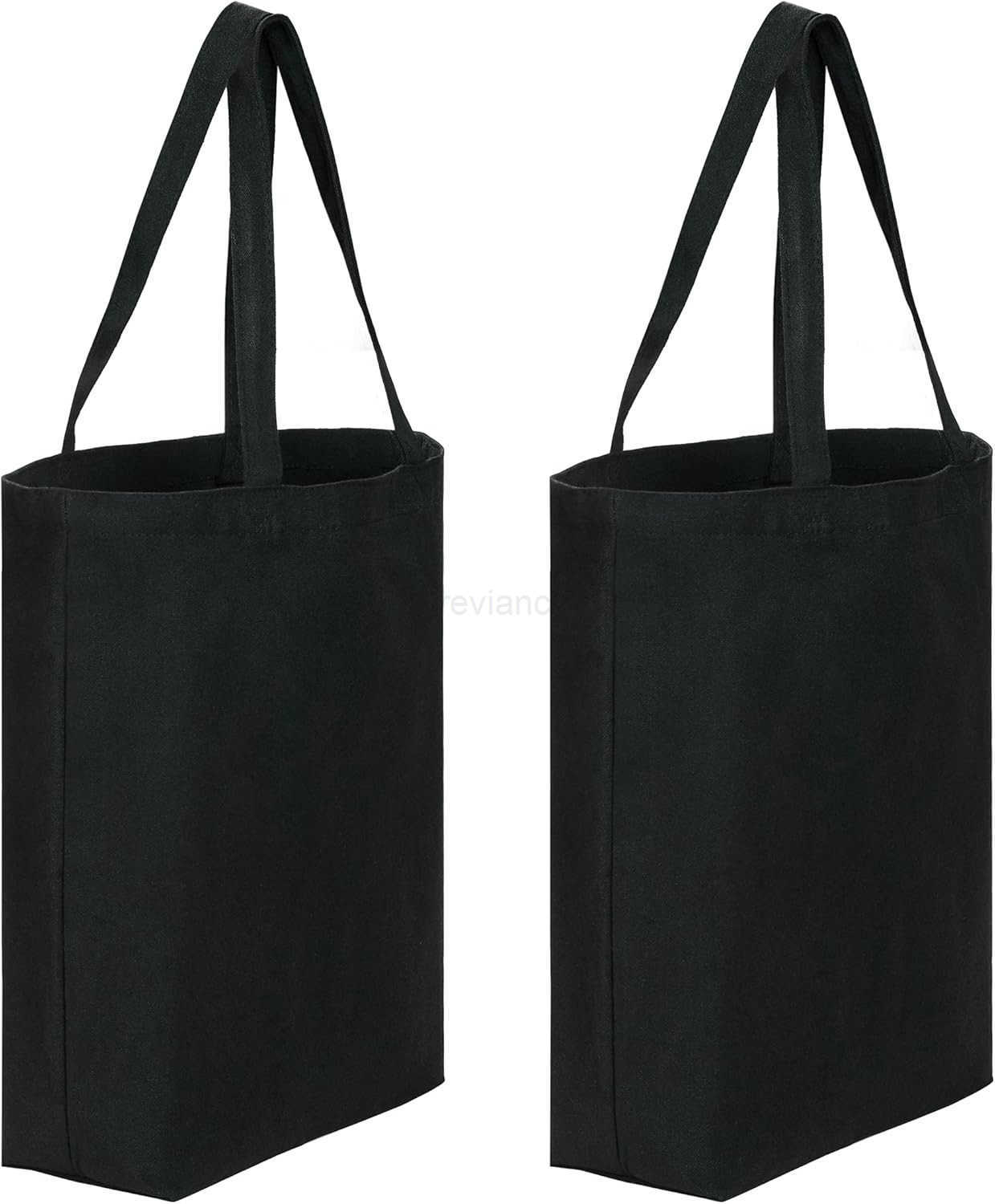 Canvas Tote Bags 2 Pcs MultiPurpose Reusable Bags Perfect for Grocery Shoppping DIY GiftsW250904