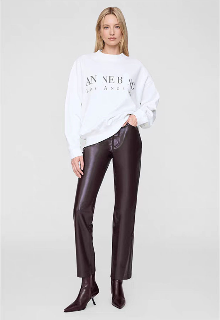 Designer Hoodies Women's AB Letter Print Fleece-Lined Crewneck Sweatshirt - Vintage Cotton Streetwear Pullover for Fall Winter 2025 (S/M/L