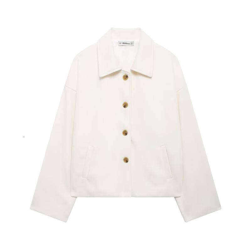 Autumn New Women's Fashion Casual Street Style Loose Short Woolen Coat