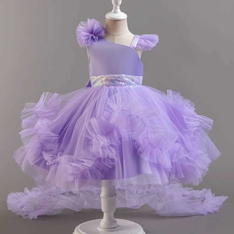 Baby Girls Party Dresses Sleeveless Eleagnt Solid Wedding Evening Ball Gown Holiday Costume Tulle Dress For Little Girl Z250904