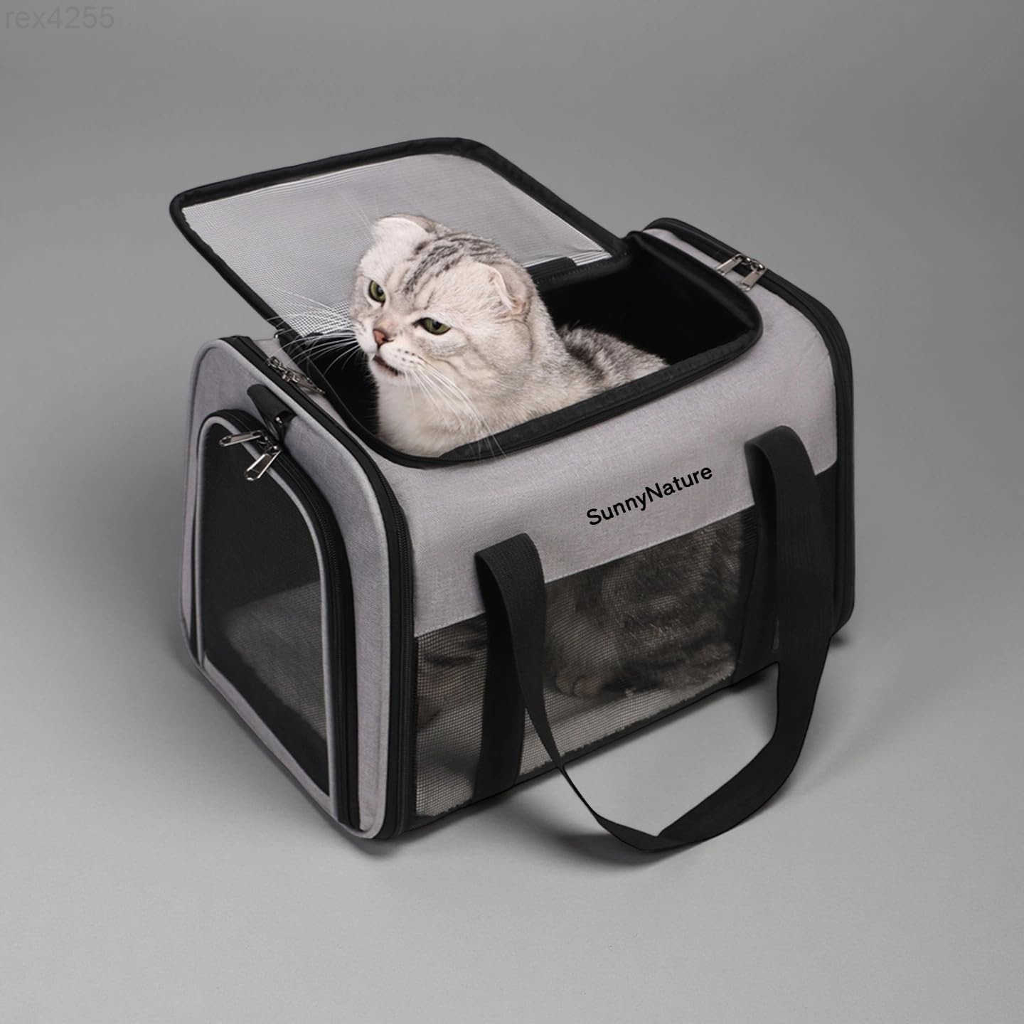 Cat Dog Carrier for Small Medium Pets up to 18 Lbs Lightweight Portable Pet Bag TSA Airline Approved Carrier Soft Sided Cat Bag Collapsible Travel Car