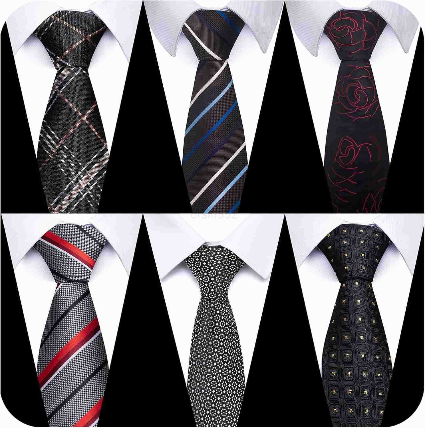 Tie For Men 6 PCS Necktie Woven Jacquard Neck Ties SetW250904