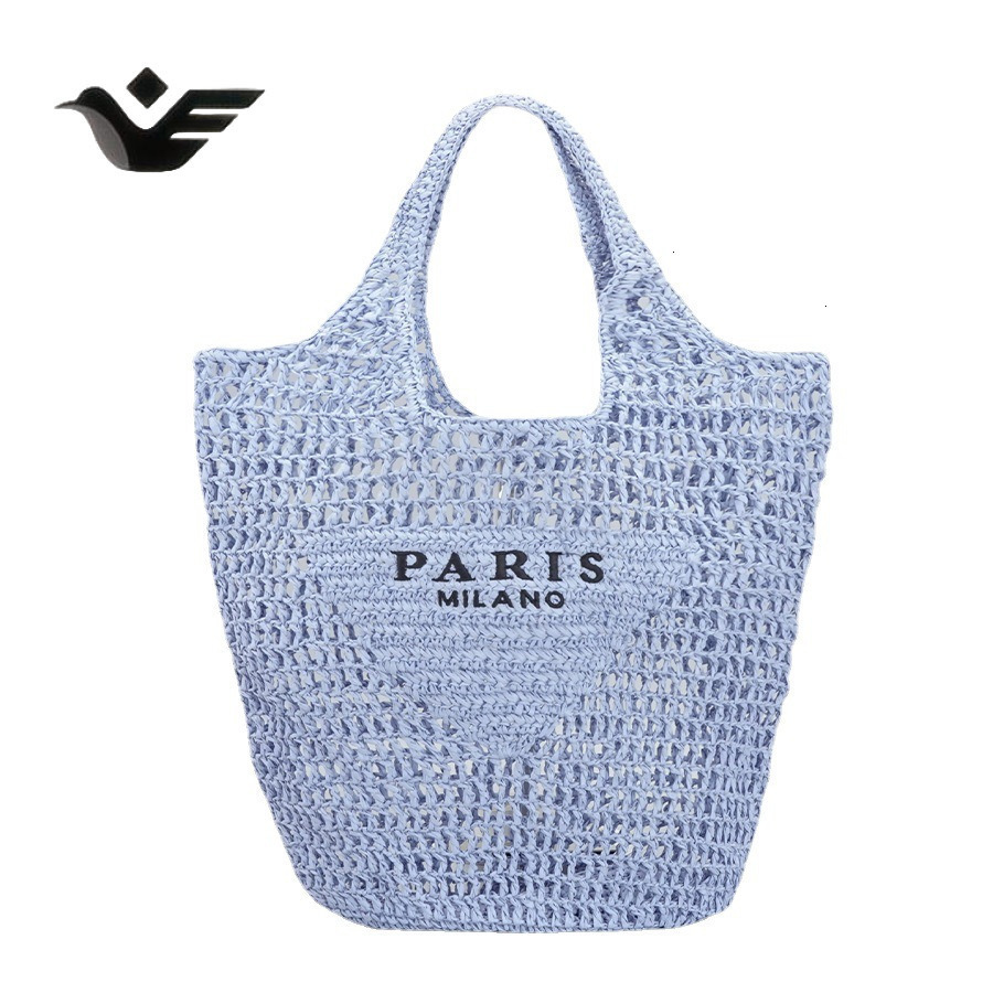 Feiyan Free Shipping New Designer Bag Luxury Shopping Bag Pure Handmade Woven Bag Vintage Trendy Large Capacity Hollow Handbag Versatile Mesh Bag For 