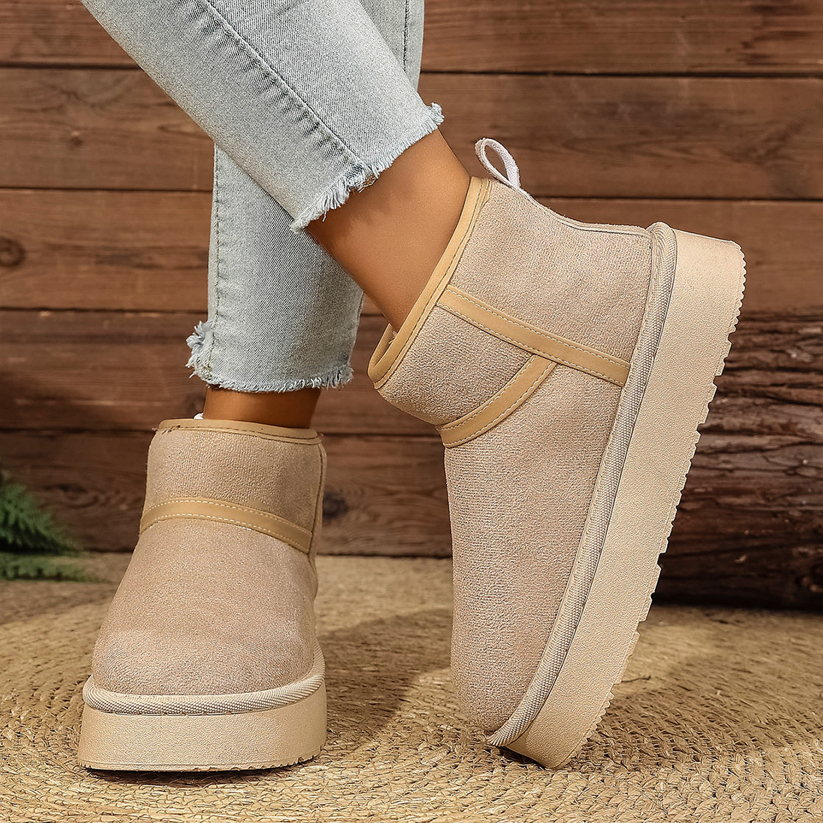 Free shipping designer Boots Snow boots women in winter thick warm short boots with added fleece cotton shoes