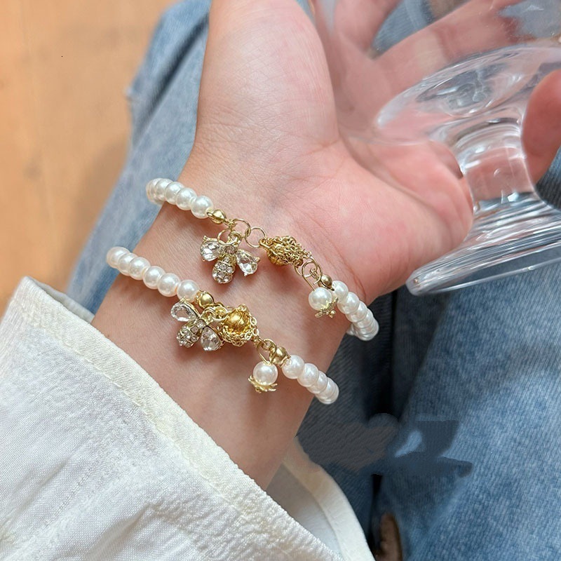 New Beaded Little Bee High-End Niche Design Versatile Simple Light Fashion Bracelet Jewelry for Women