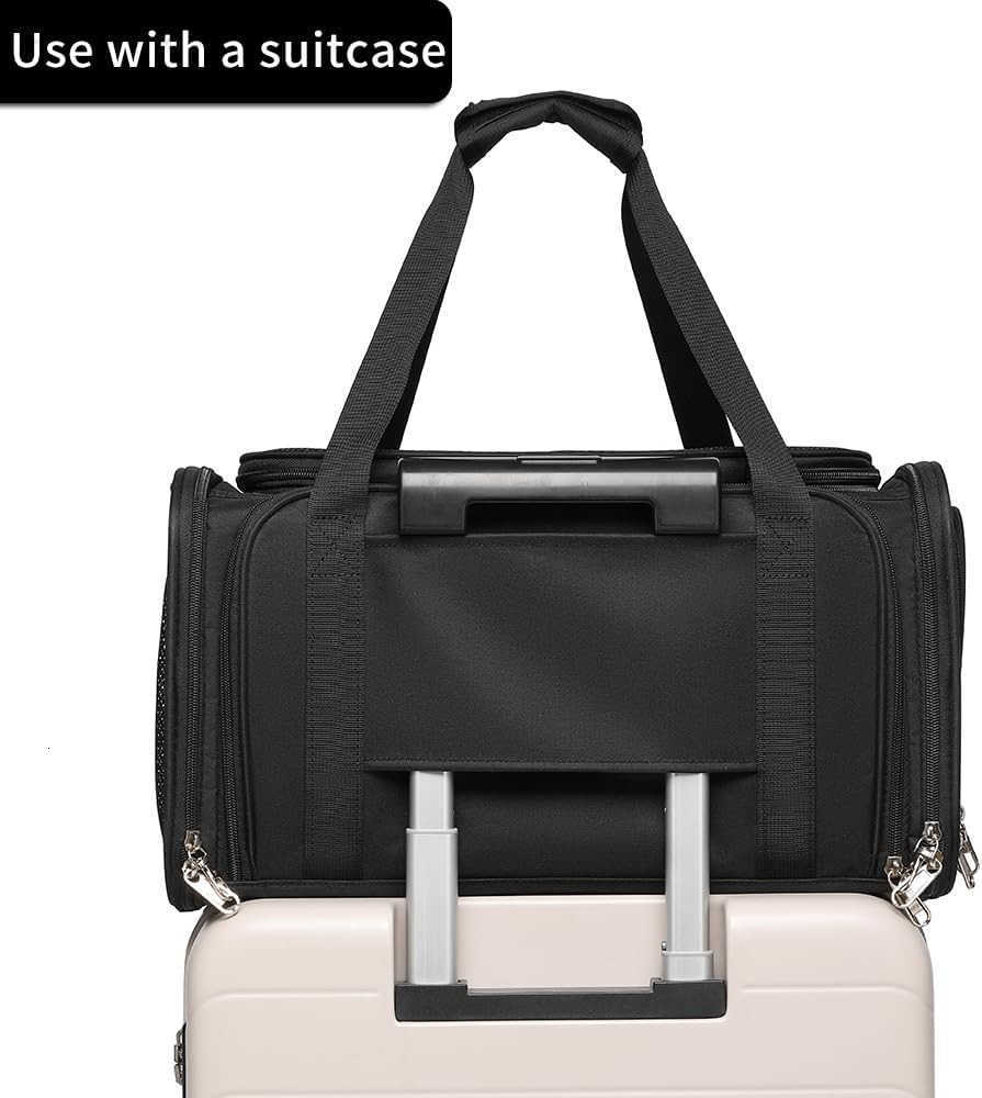 Approved Pet Carrier for Cats and Small Dogs Breathable and Collapsible Design Portable Travel Bag for Bearded Dragon Puppies Animal Hangbag Rabbit Ca