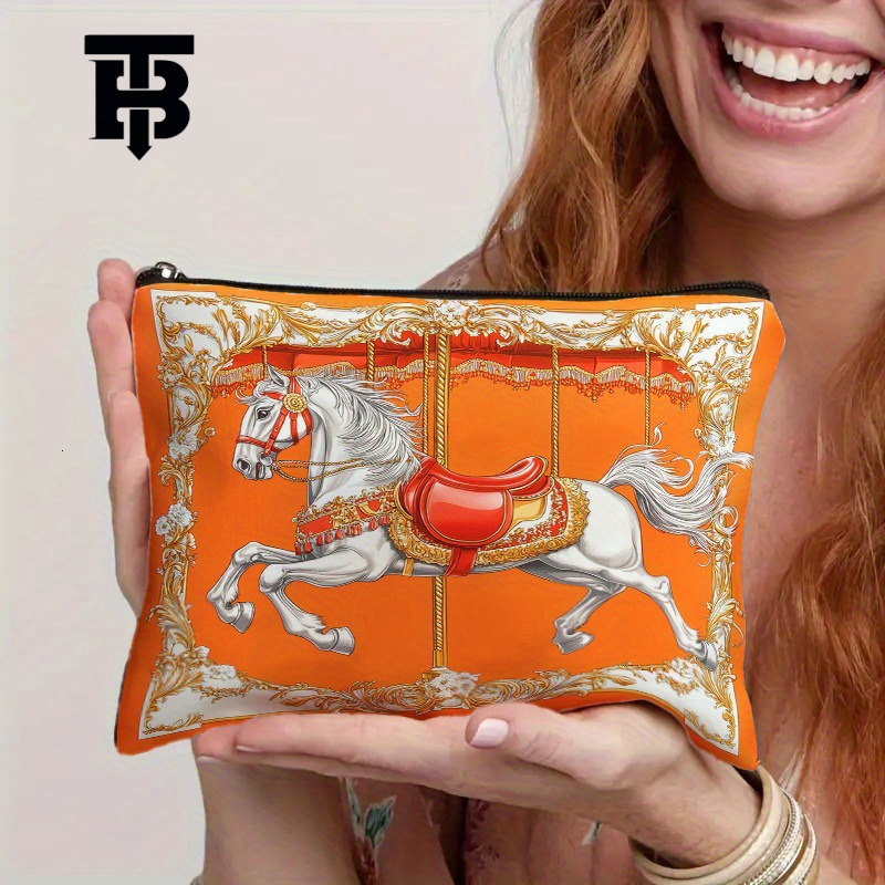 TB BHULAMTE Designer s bag Cross-border Canvas Makeup Bag Large Capacity Fabric Coin Purse Travel Cosmetic Toiletry Storage Bag In Stock