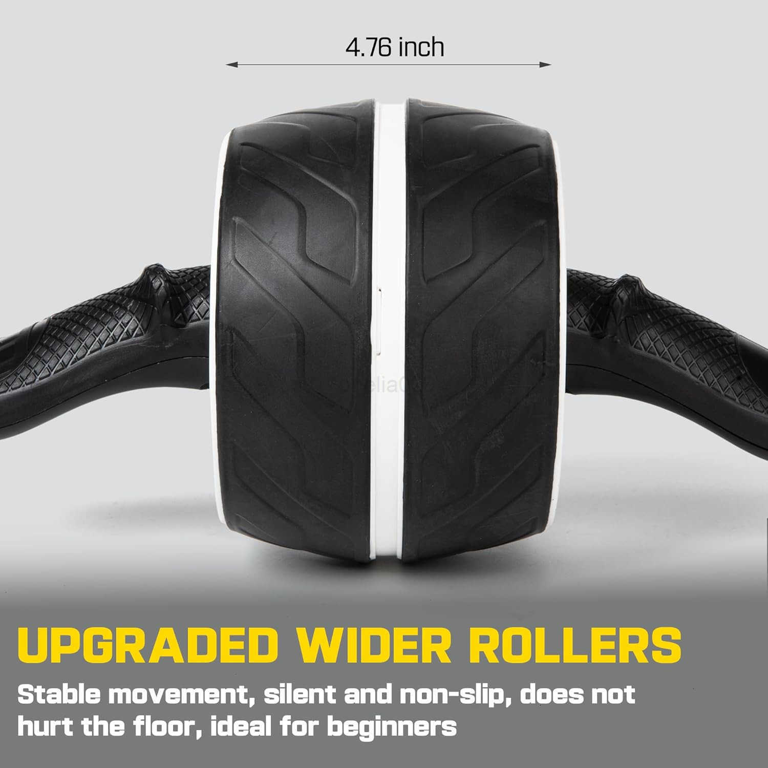 Ab Roller Wheel with Knee Pad MatAutomatic Rebound Abdominal Wheel Abs Workout EquipmentHome Gym EquipmentNo Noise Ab Wheel for MenWomen Abdominal W25