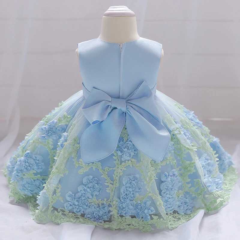2024 Summer Baby Girl Dress Princess Party Dress Christening Kids Clothes 1 Year Birthday Party Wedding 3-24 Months Dresses Z250904