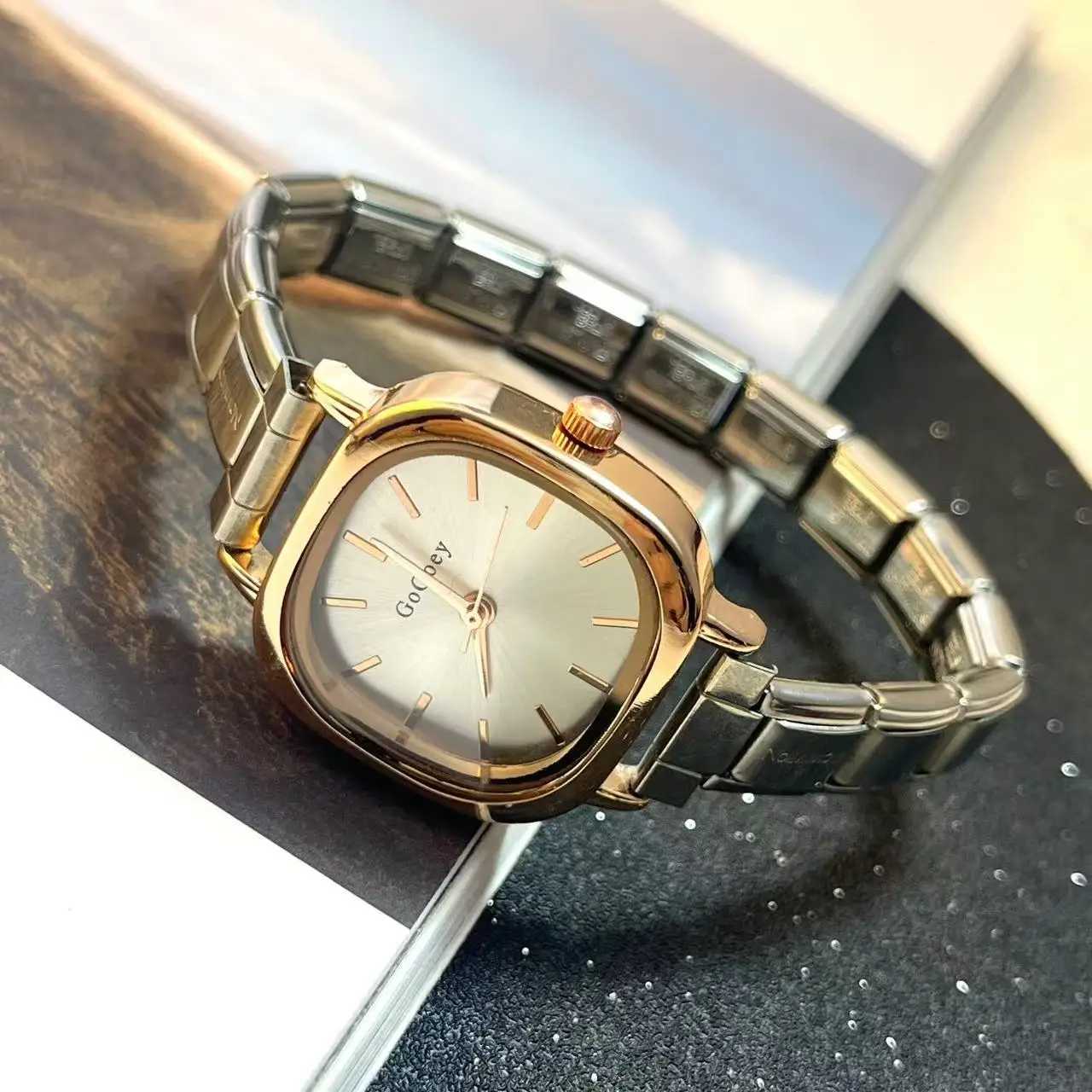 Chic Design Minimalist Wen Men Squarel Quartz Watch Stainless Steel Strap Fashion Party Birthday Daily Perfect Gift X250904