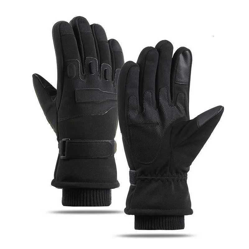 New Mens Thermal Tactical Gloves Winter Soft Shell Touchscreen Motorcyc Riding Gloves Outdoor Cold Weather Fece LinedXJ250904