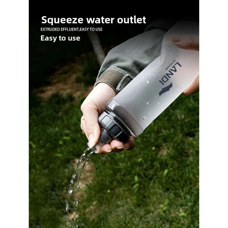 TPU sports bottle foldable soft bag outdoor running mountain climbing marathon pocket portable water cu Z260202